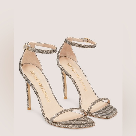 NIB Stuart Weitzman Women’s Nudistcurve 100 Ankle Strap Sandals in size 10 - Picture 1 of 11